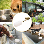 2 Pack Brass Float Valve 1/2 inch,with Adjustable Arm Automatic Fill Float Valve for Livestock Trough Pond Control Adjustable Switch