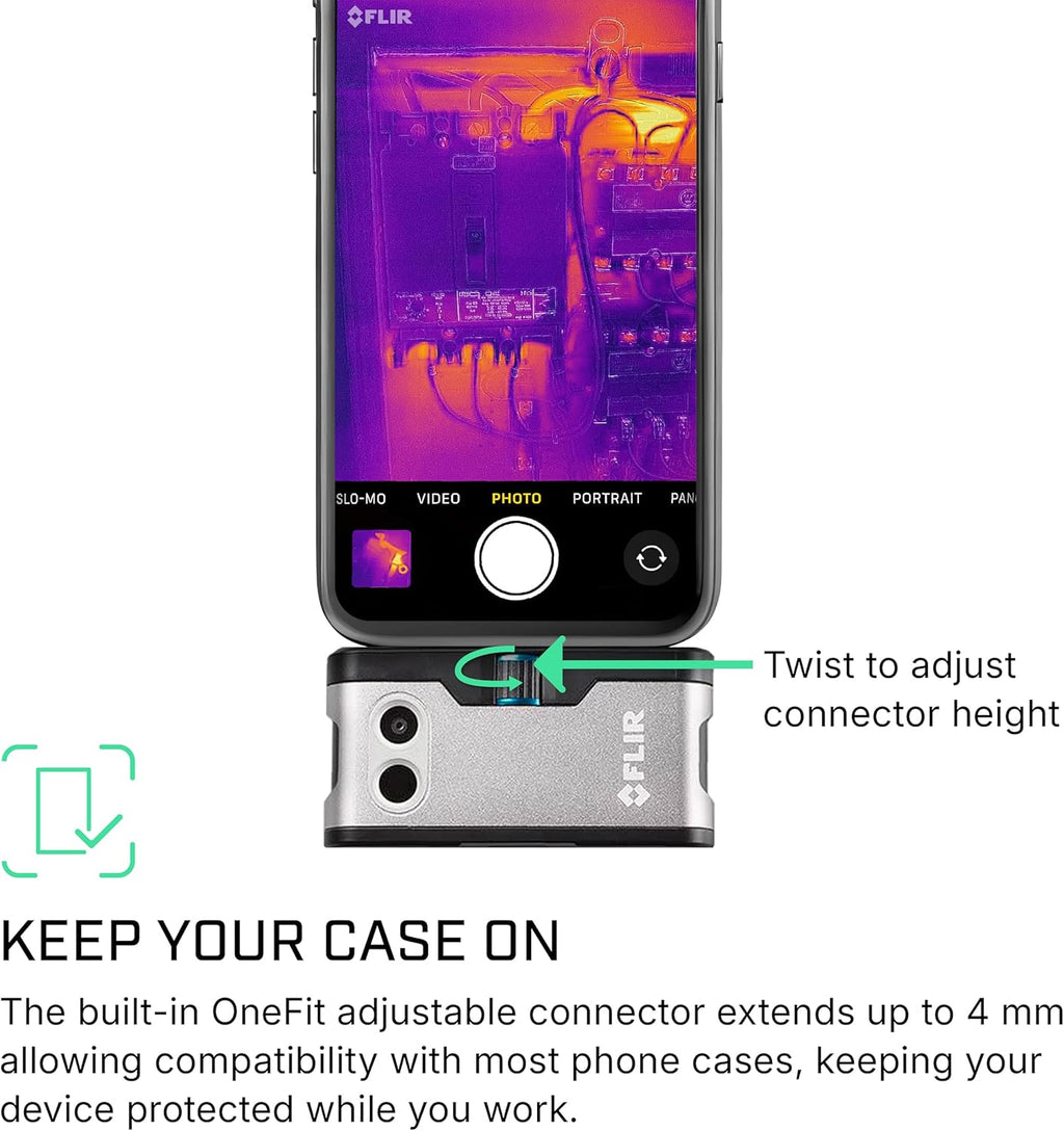 Flir One - Thermal Imaging Camera for iOS Smartphones (iPhone 14 and Older w/Lightning Port), 240x180 Super