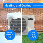 Essentials 2 Ton 17 SEER2 Central AC Heat Pump System, 10kW, Thermo