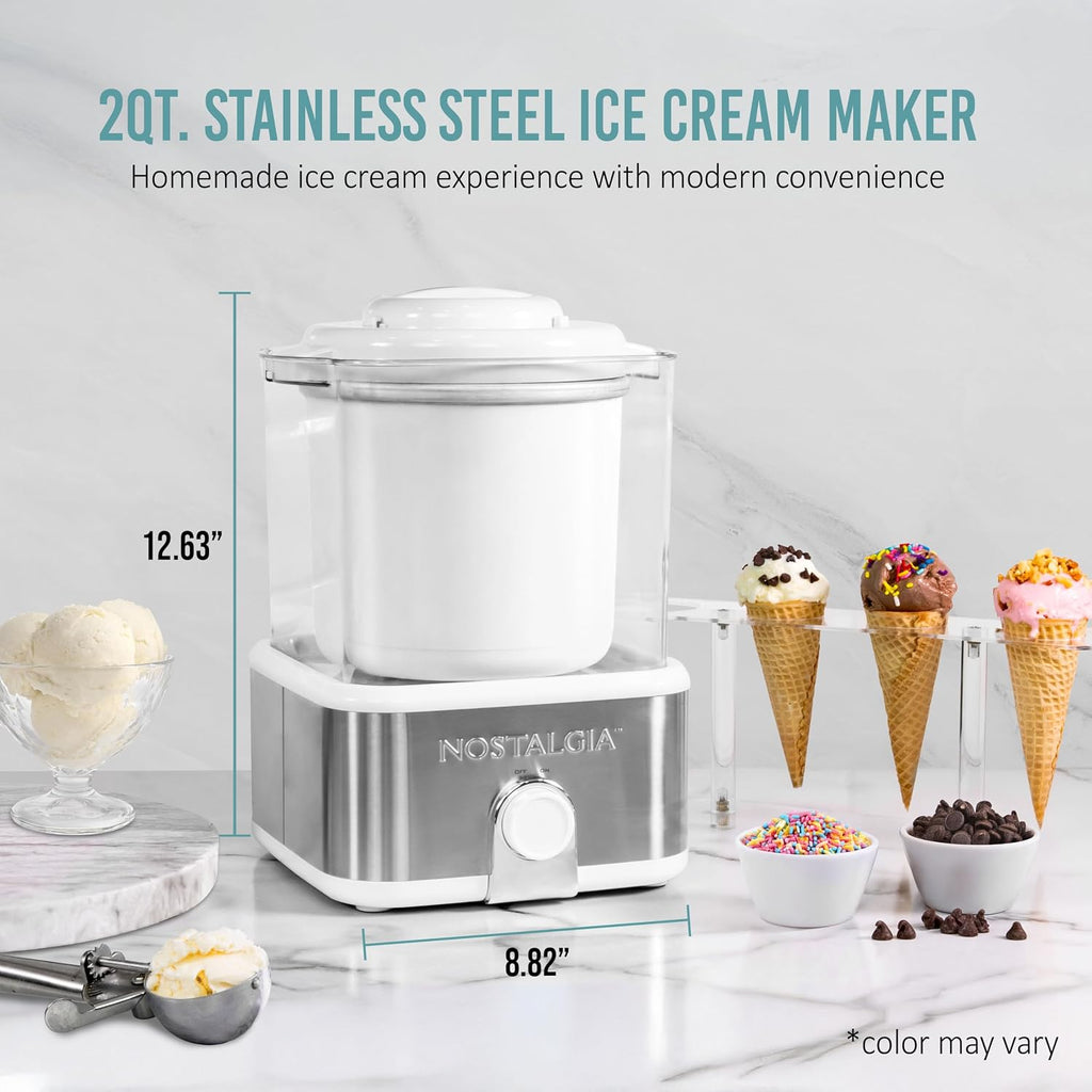 Electric Ice Cream Maker, White