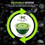 4 Pack Reusable Coffee Capsules Compatible with Nespress Vertuo Plus/Next