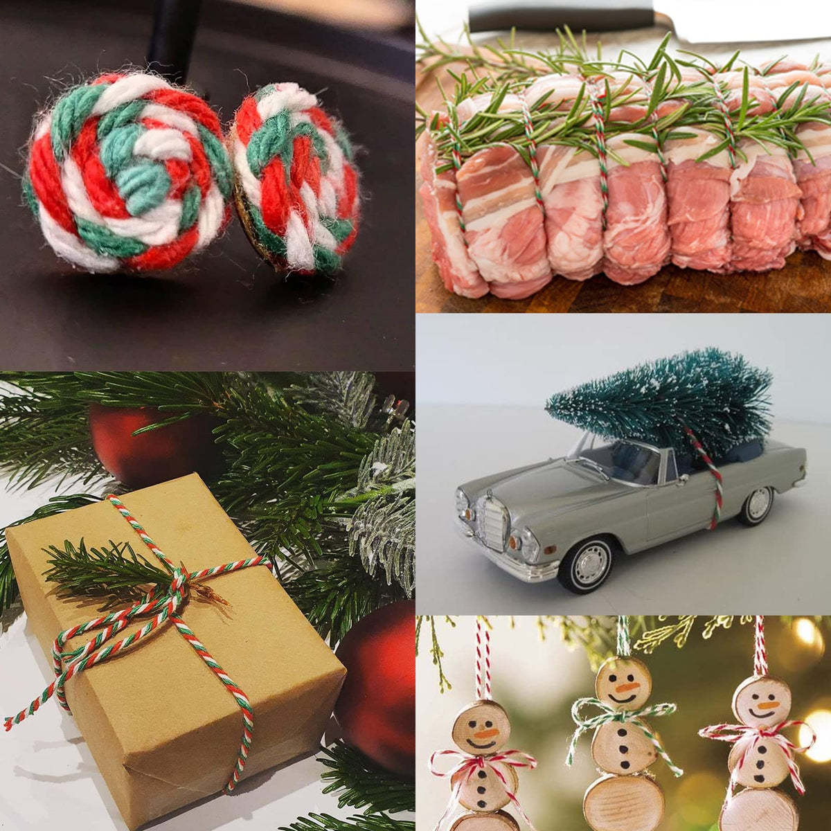 Christmas Cotton String, 984 Feet Gift Wrapping Twine for Holidays