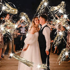 Drixbor 100 PCS Light Up Wedding Wands - LED Tinsel Streamers for Wedding Send Off & Grand Entrance, Party Favors