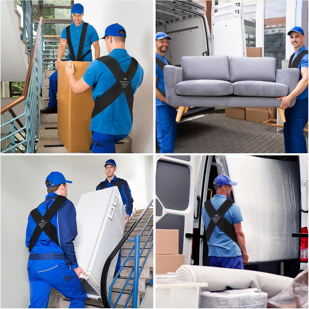 Moving Straps, 2-Person Lifting & Moving Straps, Lifting Straps for 2 Movers, Shoulder Moving Strap Dolly for Lifting