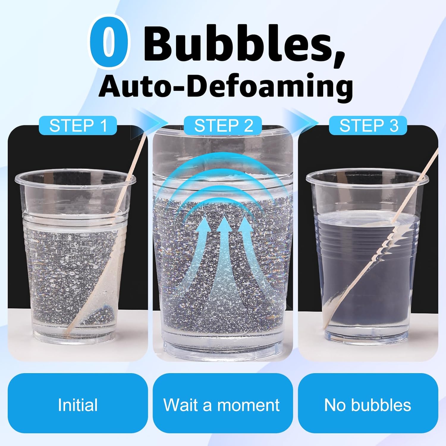 Crystal Clear Epoxy Resin Kit: 1 Gallon & Bubbles-Free | Auto-Defoaming Formula Self-leveling high-gloss with pumps;