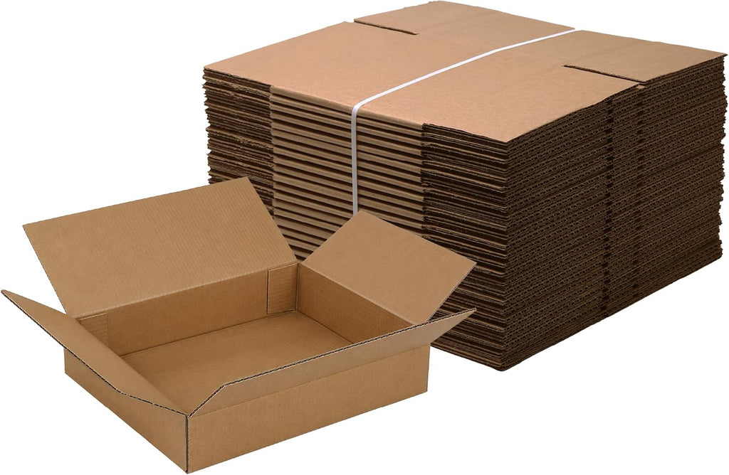 10"x10"x4" Corrugated Shipping Boxes 25-Pack