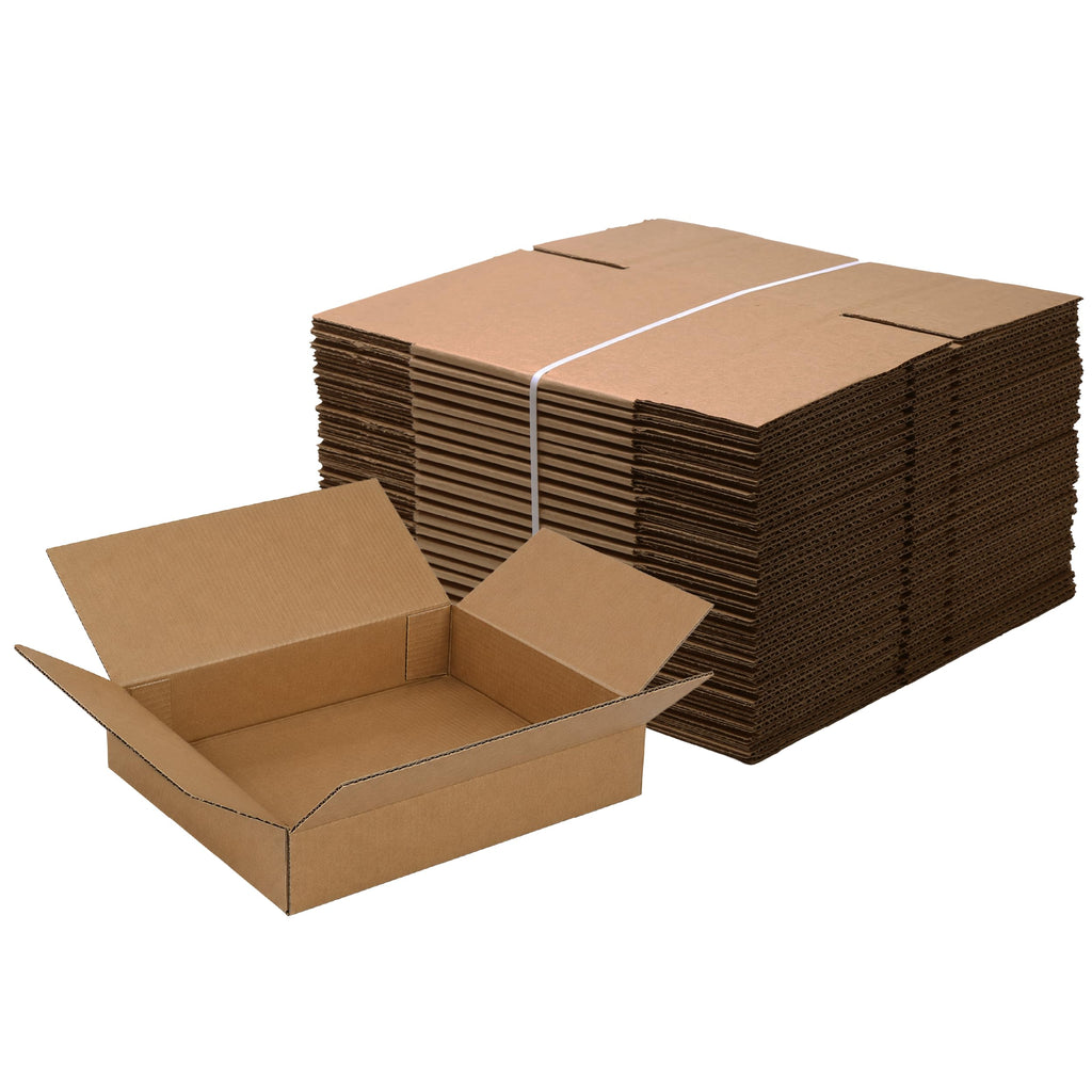 10"x10"x3" Corrugated Shipping Boxes 25-Pack