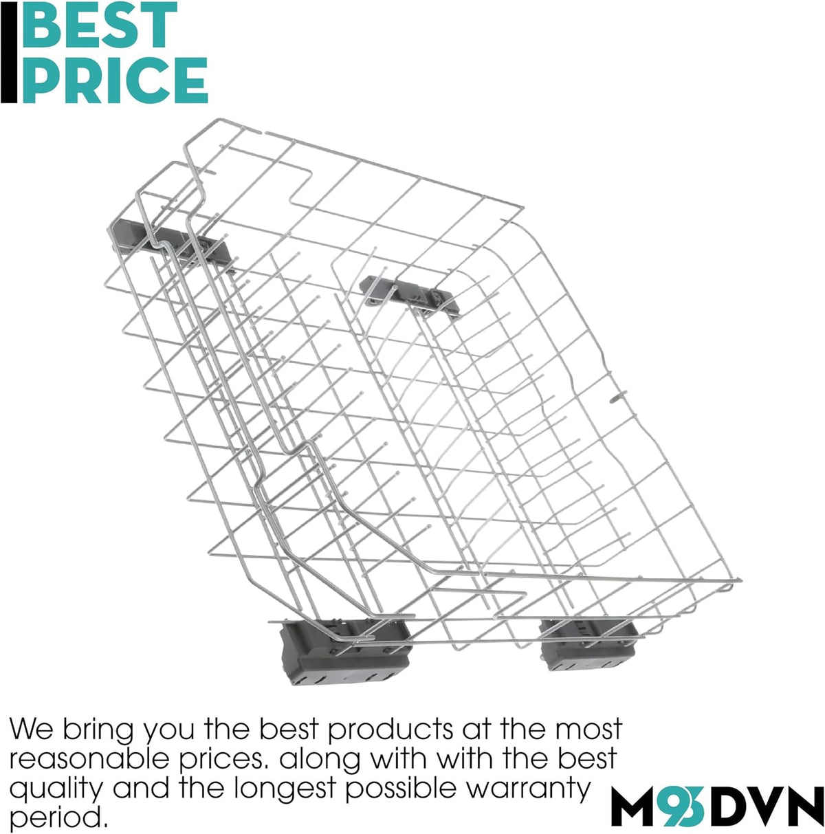 Lower Dishrack with Wheels Replacement For General Electric GDF450PSR1SS GDF450PSR3SS GDF460PGT3BB GDF460PGT3WW GDF460PST3SS GDF510PGM0BB GDF510PGM0WW GDF510PGM4BB Dishwasher