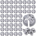 Sintuff 500 Pcs 3/8 in. - 1/2 in. Push in Cable Connector Bulk