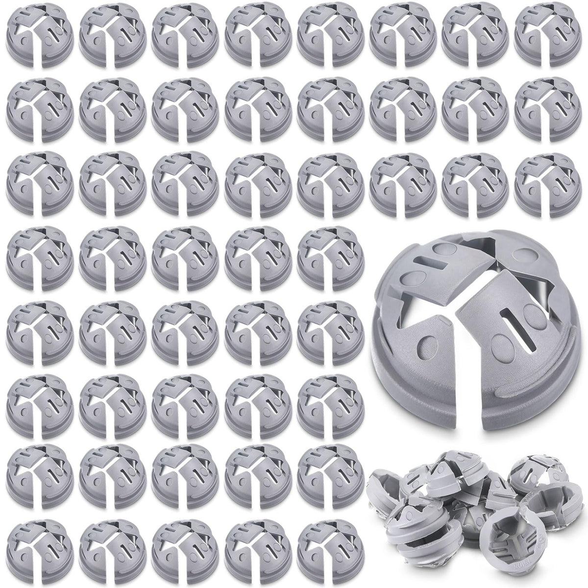 Sintuff 500 Pcs 3/8 in. - 1/2 in. Push in Cable Connector Bulk