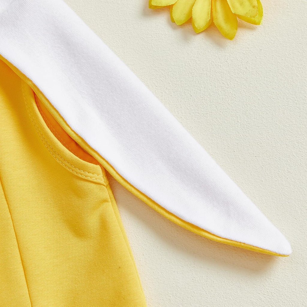 Newborn Baby Halloween Costumes Banana Costume Sleeveless Cartoon Hooded Romper Infant Toddler Halloween Costumes