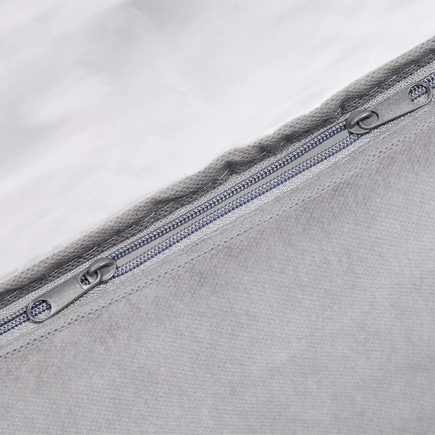Under Bed Storage Bags for Clothes and Blankets, Foldable Fabric Zipper Container with Clear Window and Reinforced