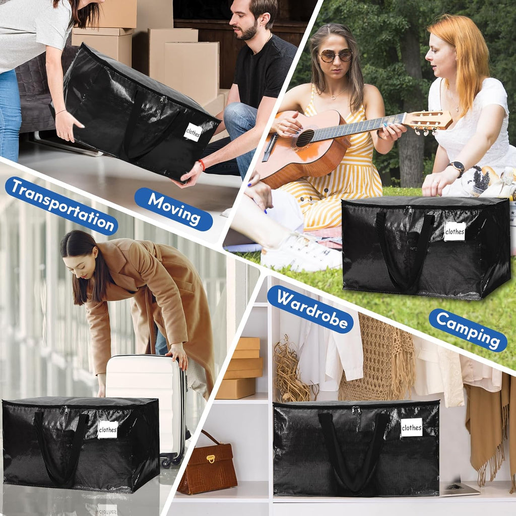 6-Pack Extra-Large Heavy-Duty Moving Bags – Waterproof & Reinforced