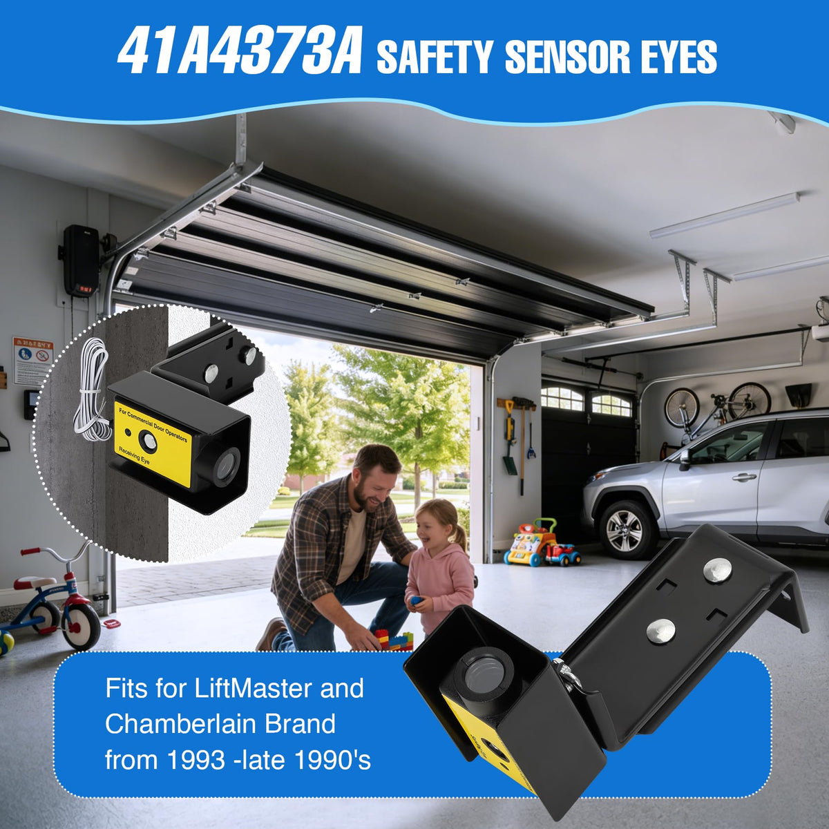 41A4373A Garage Door Safety Sensor with Bracket