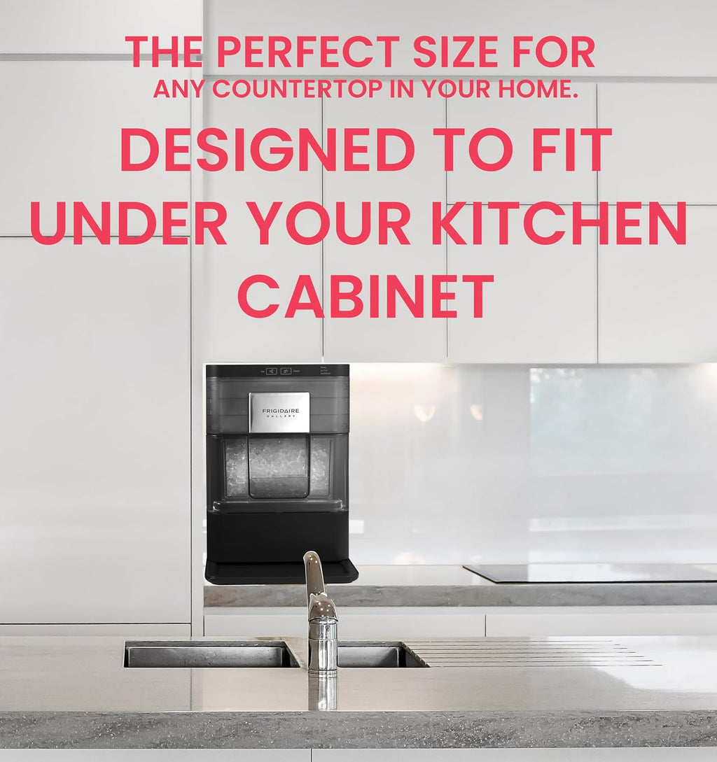 Gallery Countertop Crunchy Chewable Nugget Ice Maker, 44lbs per Day, Auto Self Cleaning, 2.0 Gen, Black