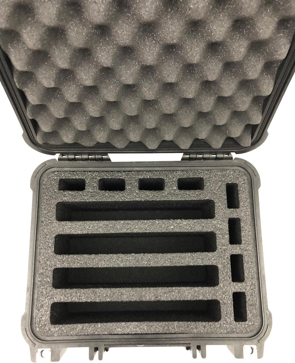 Apache 2800 Solid Foam Insert – Holds 4 Guns & 8 Magazines, High-Density, Durable Custom Cut Replacement Foam, Case