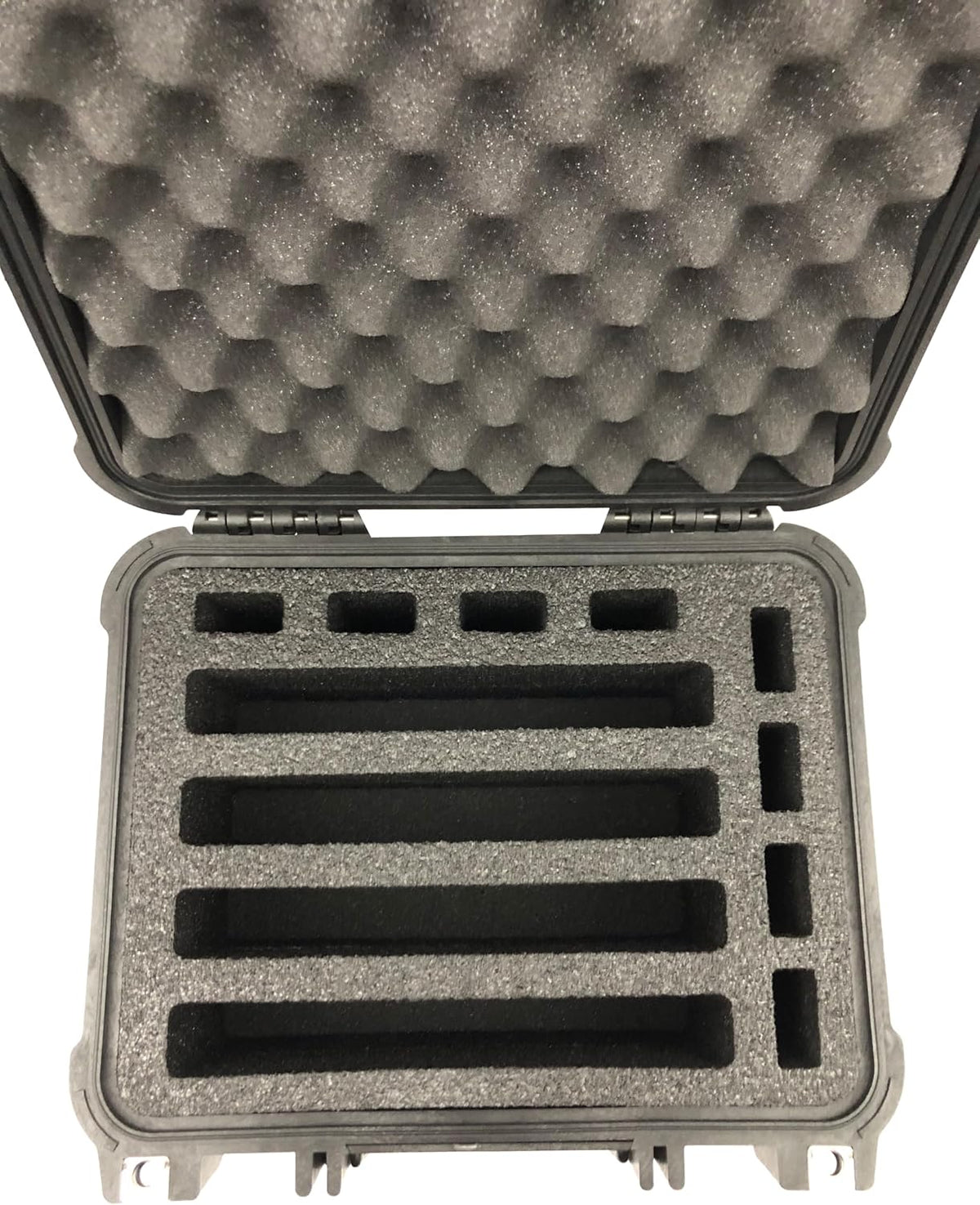 Apache 2800 Solid Foam Insert – Holds 4 Guns & 8 Magazines, High-Density, Durable Custom Cut Replacement Foam, Case