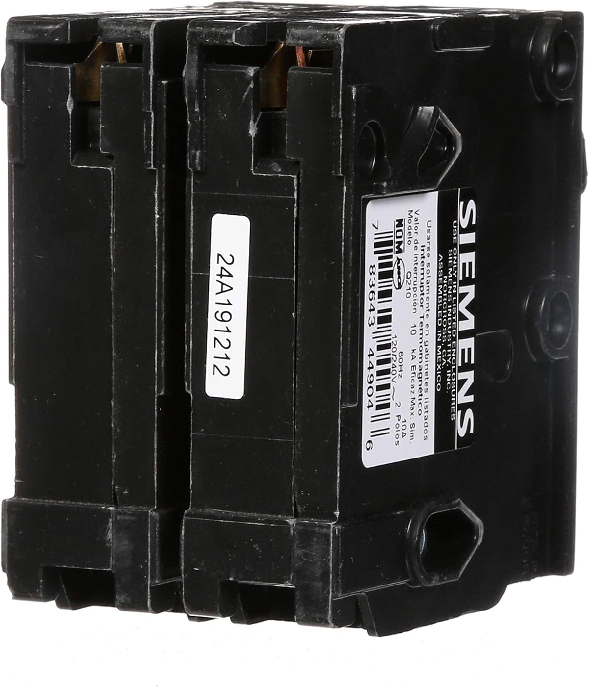 Q210 10-Amp Double Pole Type QP Circuit Breaker