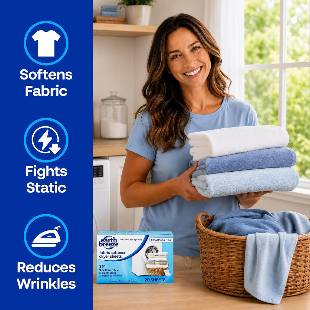 Fabric Softener Dryer Sheets Fragrance Free (1 Pack)