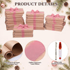 12'' Christmas Wrapping Paper Rolls Set, Book Advent Calendar Gift