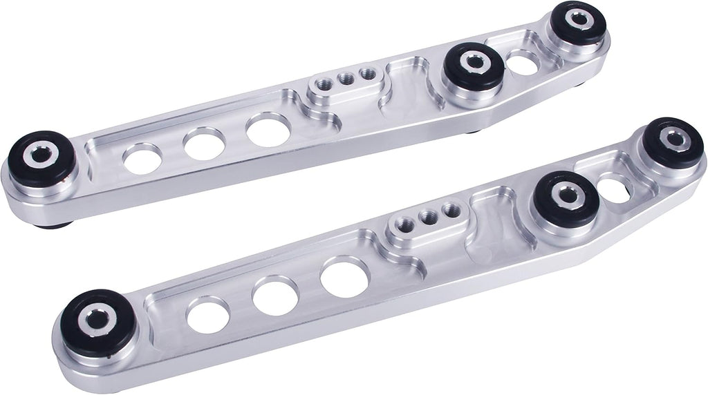 New 2pcs Sliver Al Rear Lower Control Arm Upgrade Performance Replacement Racing Kit fit 1994-2001 Acura Integra / 1992-1995 Honda Civic EG