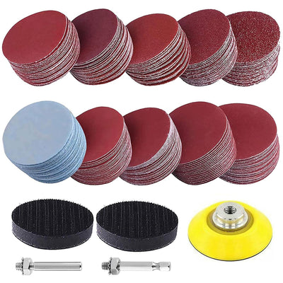 300 Pcs 2 Inch Sanding Discs Kit Drill Sanding Attachment, 80-3000 Grit