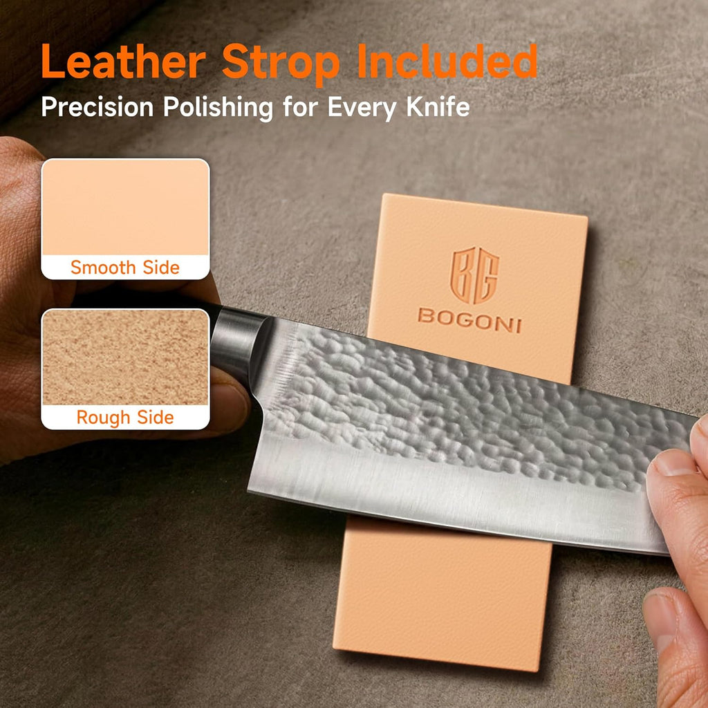Rolling Knife Sharpener, Diamond & Ceramic Disc, 15° & 20° Magnetic Angle, Fast & Safe for Any Hardness, Sharpening