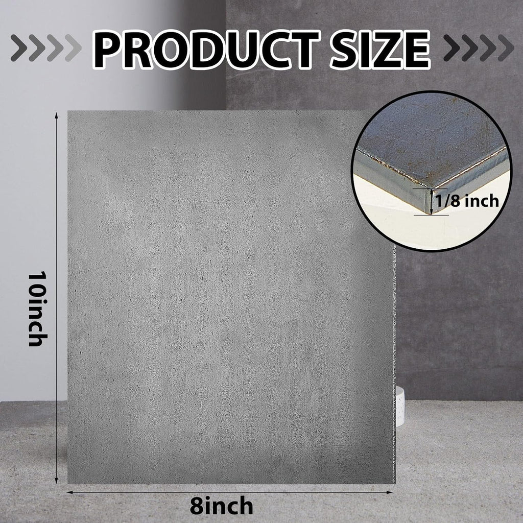 1 Pcs 1/8'' Steel Plate 8'' x 10'' A36 Hot Rolled Metal Sheet