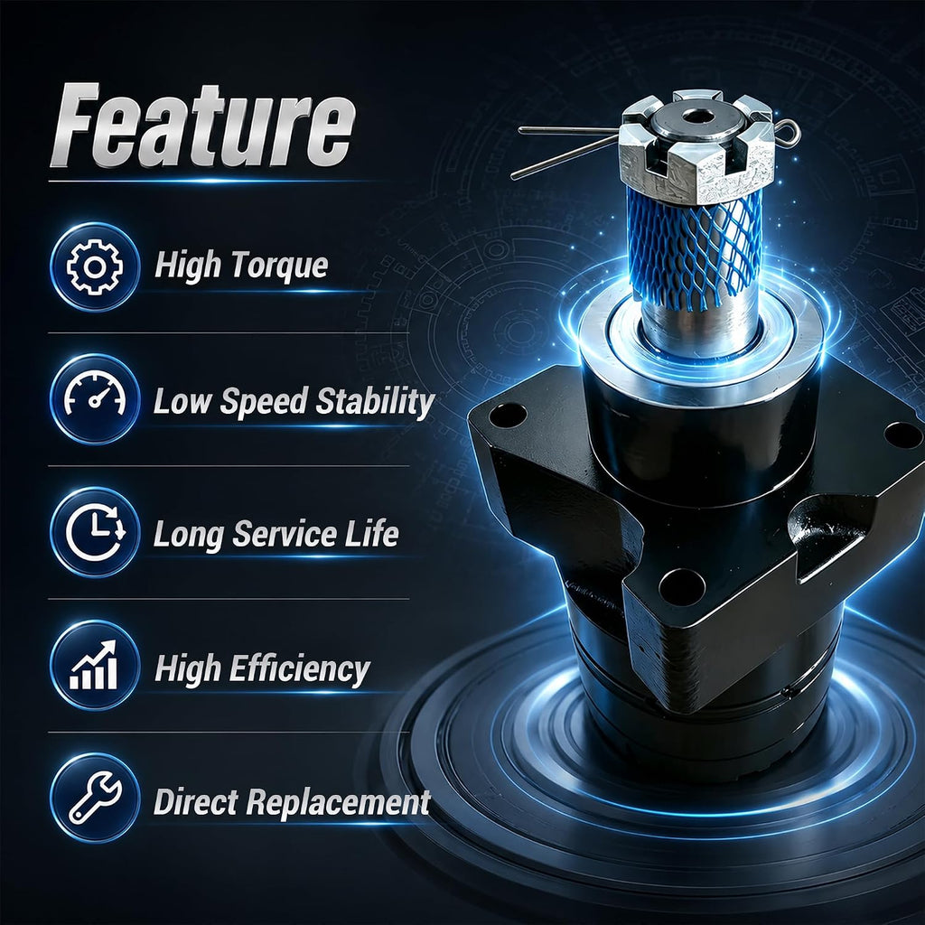 BMER3-350-WD-T31-R Hydraulic Wheel Motor Compatible with Parker