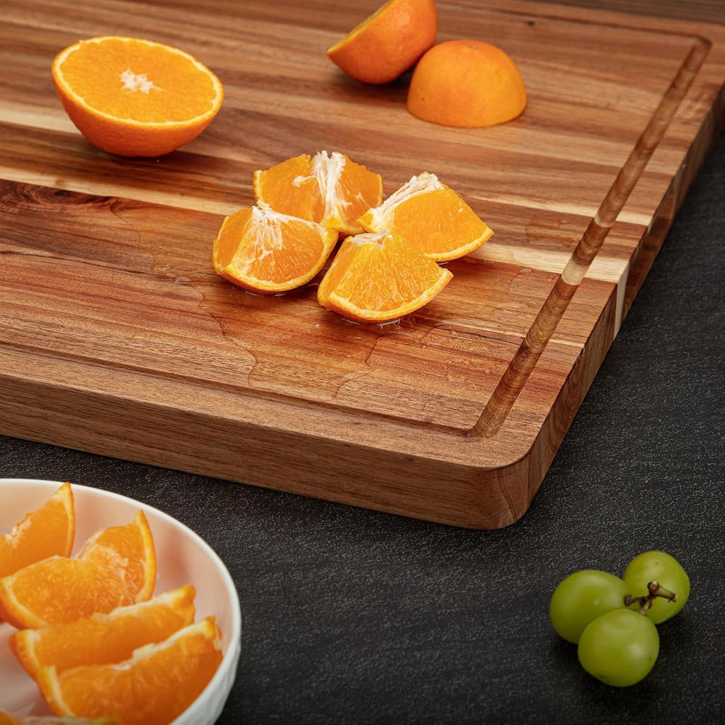 24 x 18 In Acacia Cutting Boardfor Kitchen, XXL Extra Large Charcuterie Cheese Platter Serving Tray, Food Prep and