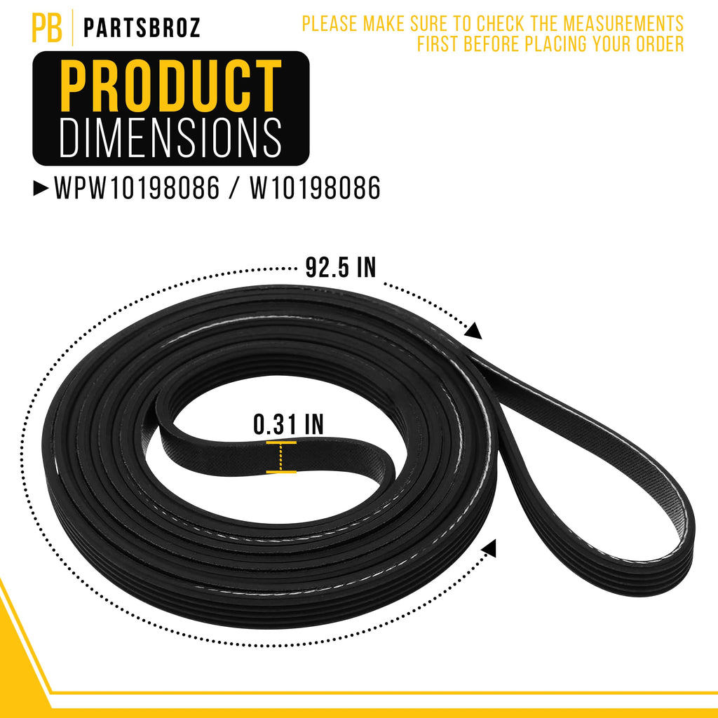 Dryer Belt for Maytag MGDC200XW1