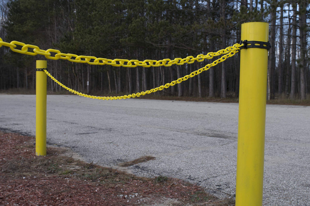 Mr. Chain Plastic Barrier Chain, Yellow, 50 ft Length (50002-50)