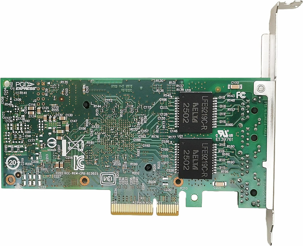 PCIE x4 Gigabit Ethernet Server Adapter with Intel I350 Chip Quad Copper RJ45 Ports Compatible with Intel I350-T4 1000Mbps Network LAN Card(NIC) Support SR-IOV