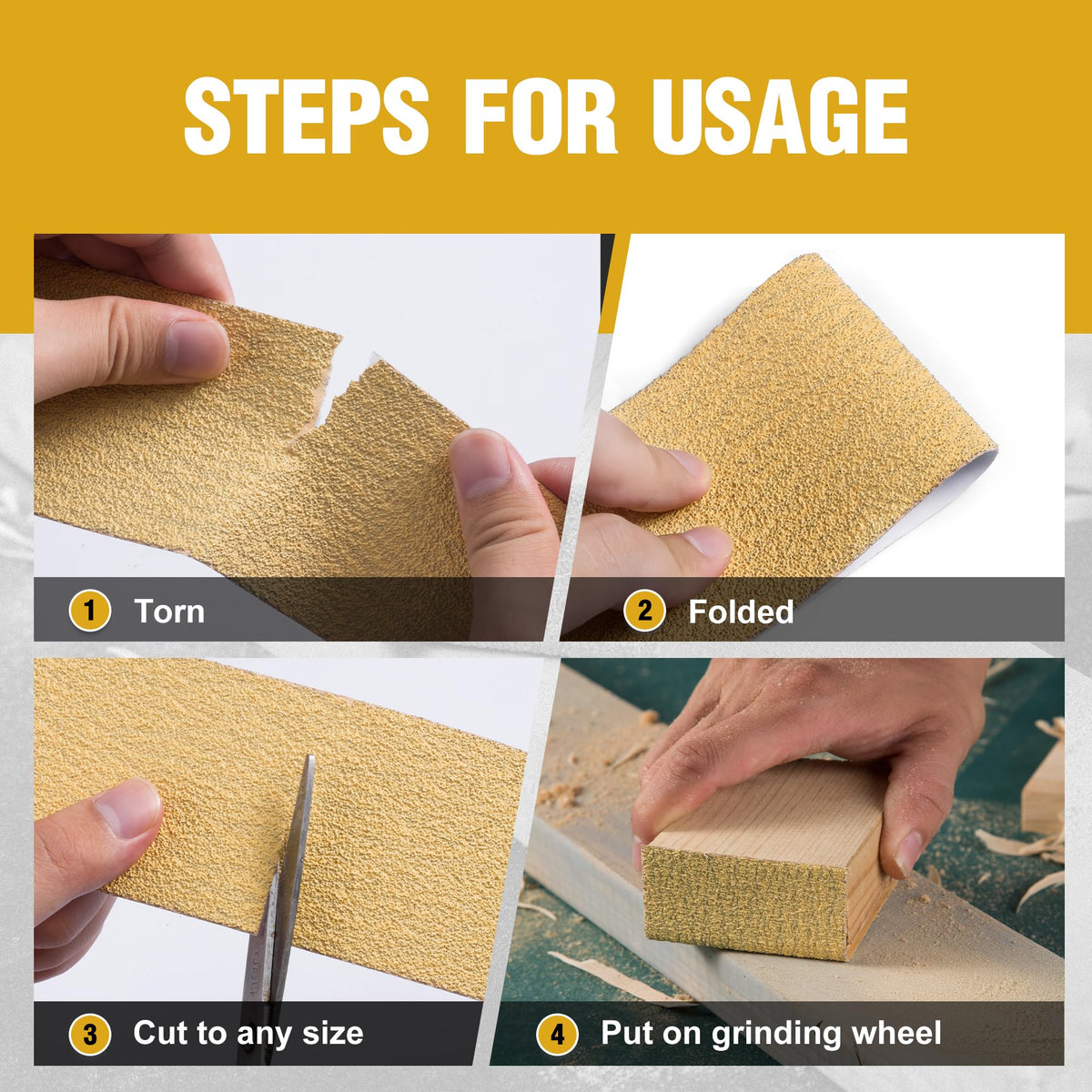 Shawya 220-Grit 2-3/4in x 20 Yards Longboard Sandpaper Roll PSA Sandpaper