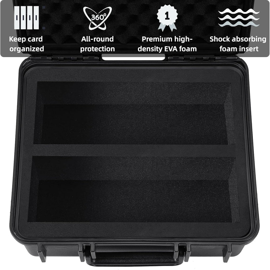 Toploader Storage Box for Trading Card, for 3" x 4" 35PT Rigid Card Holder | Protective Hard Shell Case Holds 300+