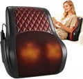 Heated Back Massager for Back Pain Relief, Deep Tissue Shiatsu Lumbar Support Pillow with 3 Massage Modes, 3