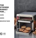 Heavy-Duty Conveyor Toaster with 450 Slices per Hour