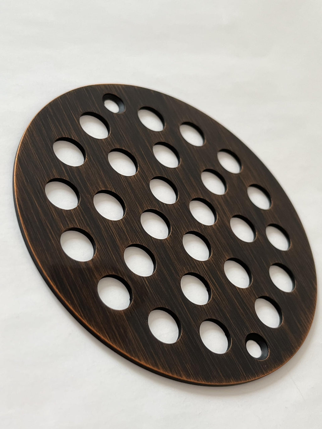 4 Inch Screw-in Round Shower Drain Cover Oil Rubbed Bronze