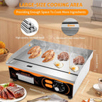 Electric Grill Commercial Griddle Flat Top Grill Teppanyaki Grill
