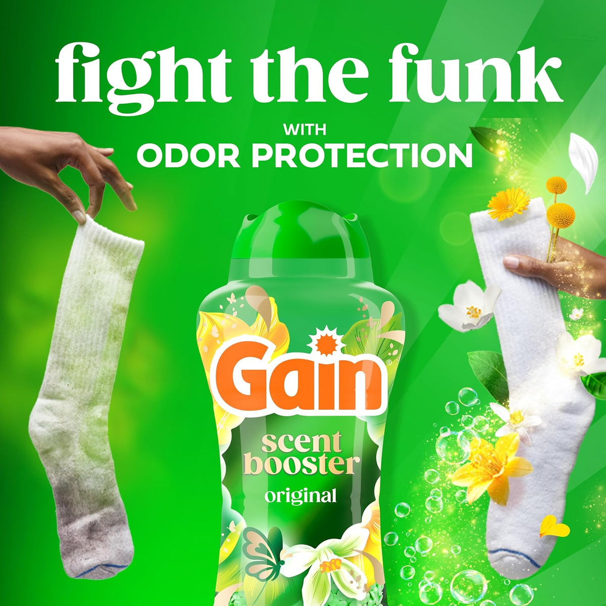 In-Wash Laundry Scent Booster Beads Long-Lasting Fresh Scent Beads All Day Freshness and Odor Protection, Original