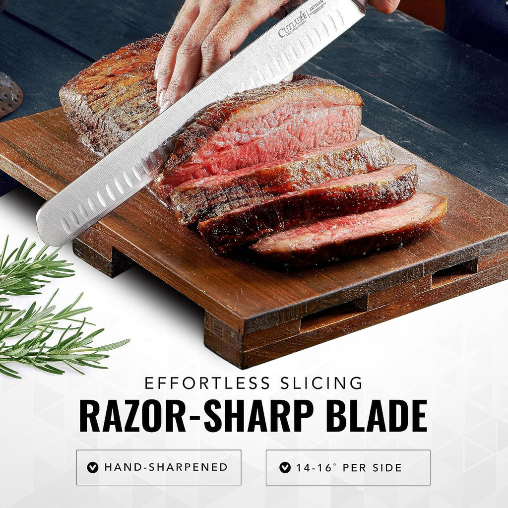 Carving Knife Set, Brisket Slicing & Boning Knife for Meat & BBQ