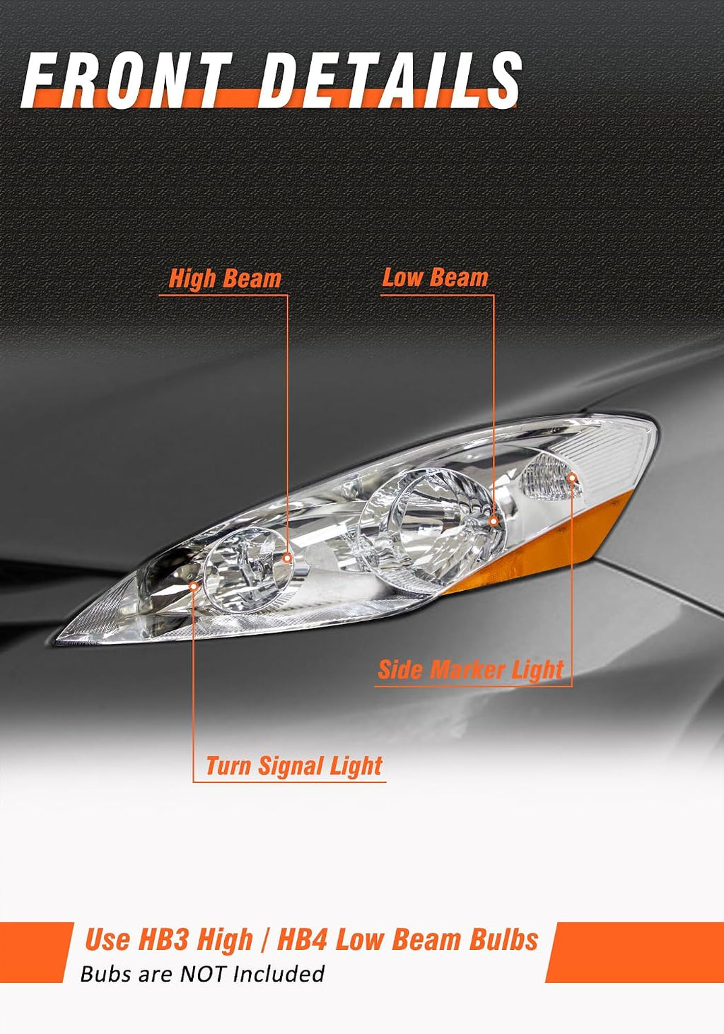 for 2006-2010 Toyota Sienna Headlights Chrome