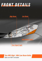 for 2006-2010 Toyota Sienna Headlights Chrome