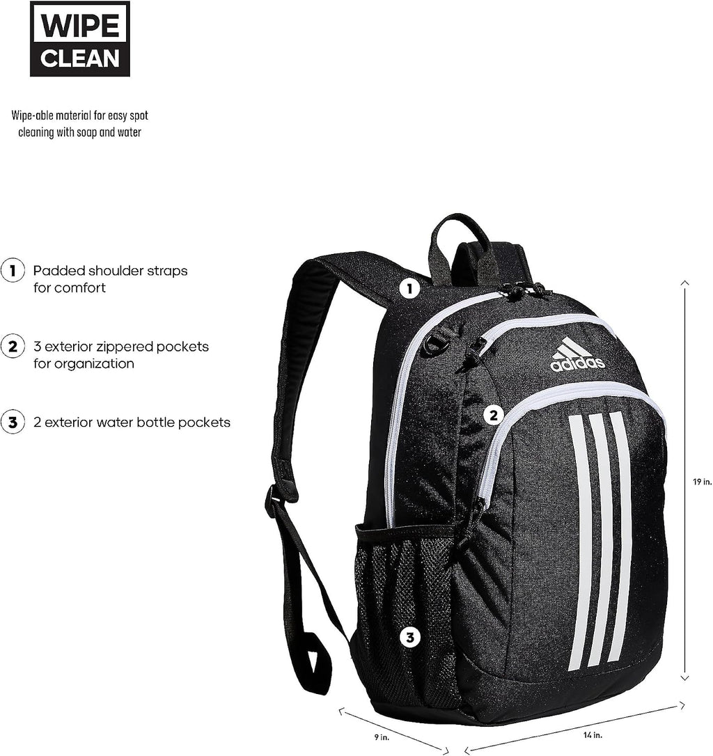 adidas Creator School Backpack 21L | Padded Laptop Sleeve, Durable Build, Right-Sized For Kids, Carries Comfortably