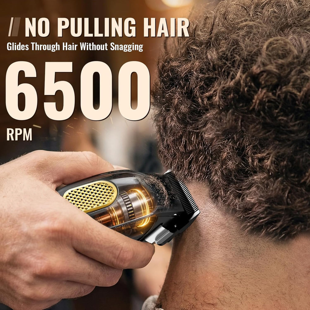 Cordless Hair Clippers for Men, Barber Clippers and Trimmers Set | 6500/7000 RPM Motors, Stainless Steel Blades, Zero