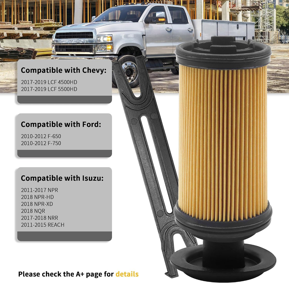 UF101 Urea Filter Kit 1457436033 Compatible with Fleetguard UF101