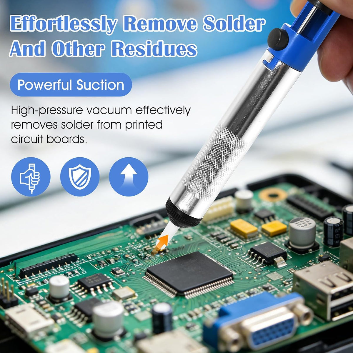 3pcs Solder Sucker Desoldering Vacuum Pump Solder Removal Tool