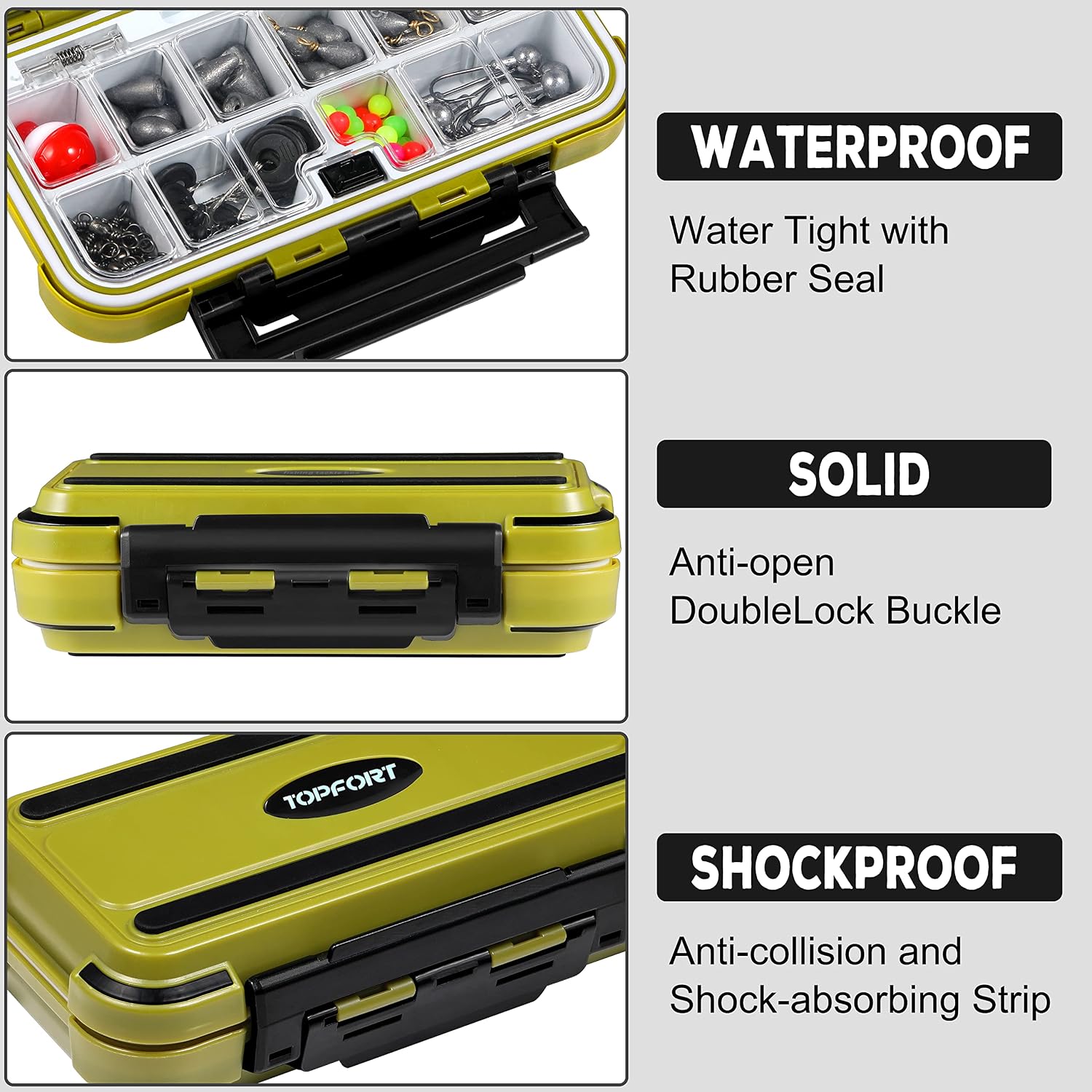 187/343pcs Fishing Accessories Kit, Organized Fishing Tackle Box with Tackle Included, Fishing Hooks, Fishing Weights