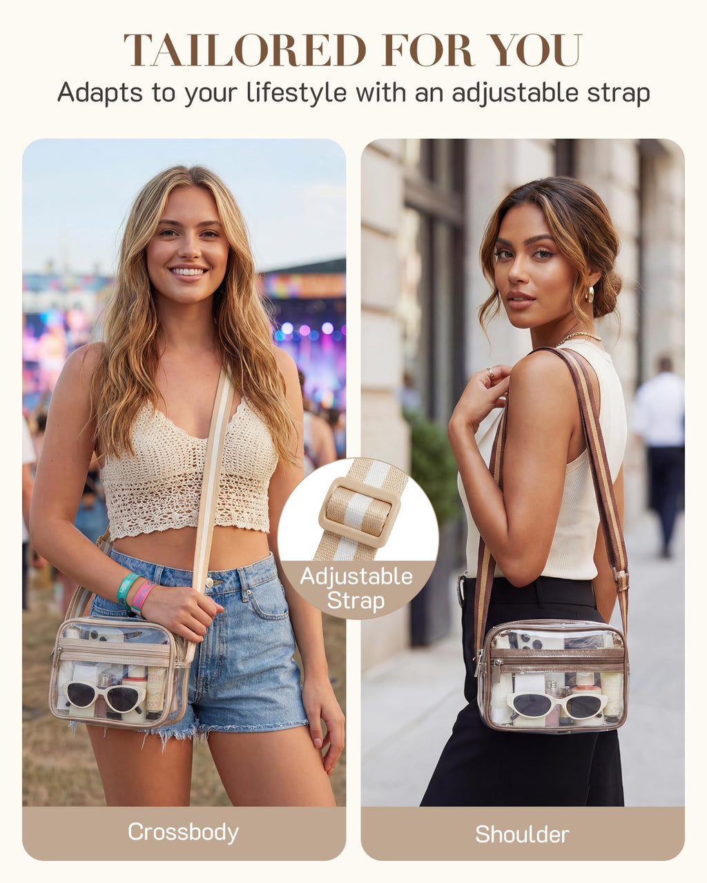 Clear Bag Small Crossbody Bag PVC