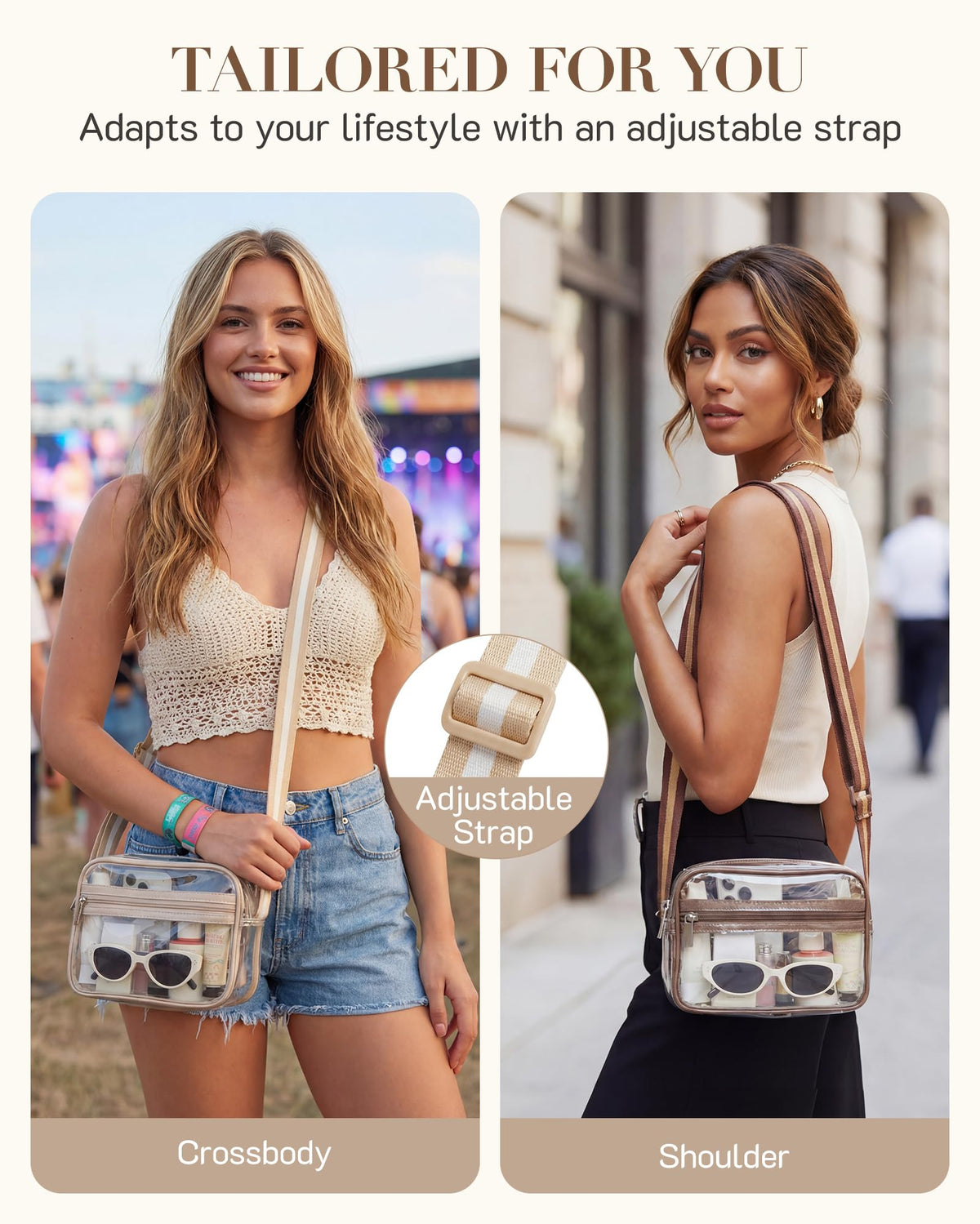 Clear Bag Small Crossbody Bag PVC